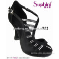 Custom Made Black Lady Fashion Evening Dress Dancing Shoes